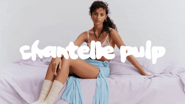Chantelle Pulp 可變字標案例視覺。